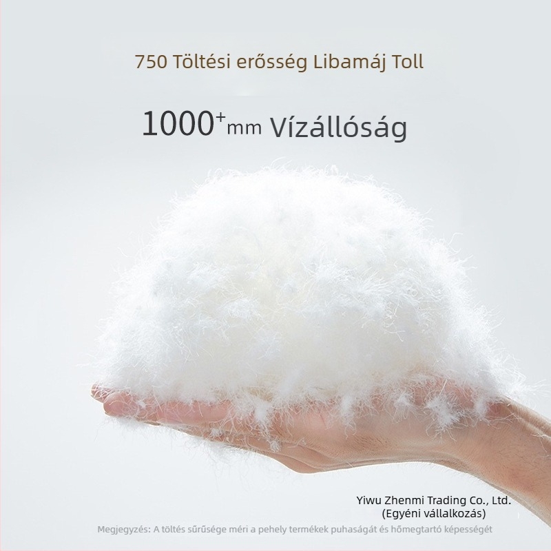 Felnőtteknek szóló tollal töltött hálózsák - libapelyhes töltet, Ripstop nylon anyag, borítéklap-stílusú kialakítás, -30°C