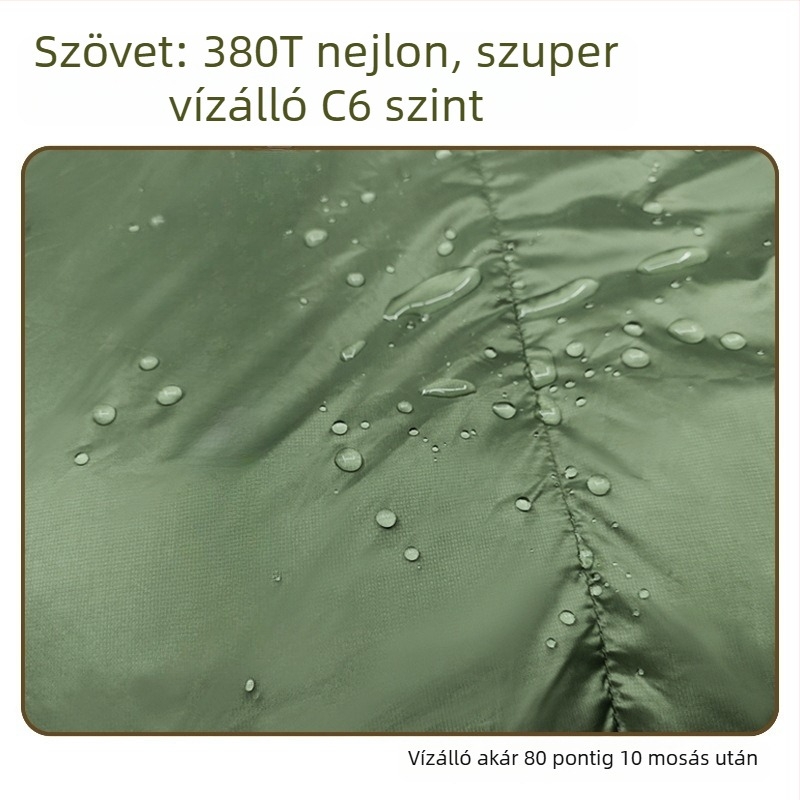 Felnőtteknek szóló tollal töltött hálózsák - libapelyhes töltet, Ripstop nylon anyag, borítéklap-stílusú kialakítás, -30°C