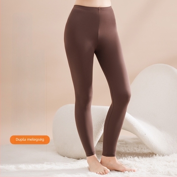 Plusz méretű téli-őszi termo leggings, karcsúsított szabás, varrás nélküli, vékony, magas elasztikusság nőknek