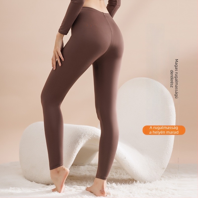 Plusz méretű téli-őszi termo leggings, karcsúsított szabás, varrás nélküli, vékony, magas elasztikusság nőknek