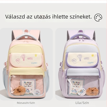 Nagy kapacitású iskolai hátizsák nejlonból, egyszínű, nőknek, 8 hüvelykes laptophoz, 20–35 l