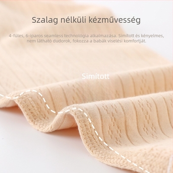 Újszülött pamut kötött ujjatlan mellény vállcsatokkal, 100% pamut, puha felület