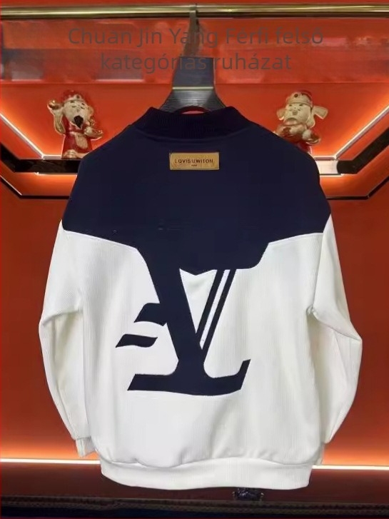Férfi patchwork baseballdzseki, őszi 2024, casual és divatos
