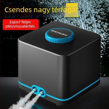 Változó frekvenciájú oxigénpumpa, rendkívül csendes, kompakt otthoni modell, nagy levegőáram akváriumhoz