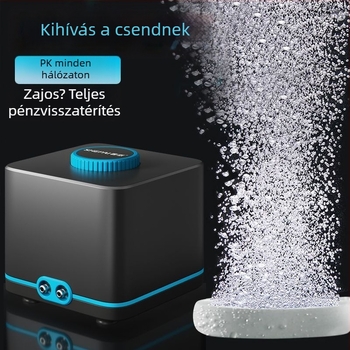Változó frekvenciájú oxigénpumpa, rendkívül csendes, kompakt otthoni modell, nagy levegőáram akváriumhoz