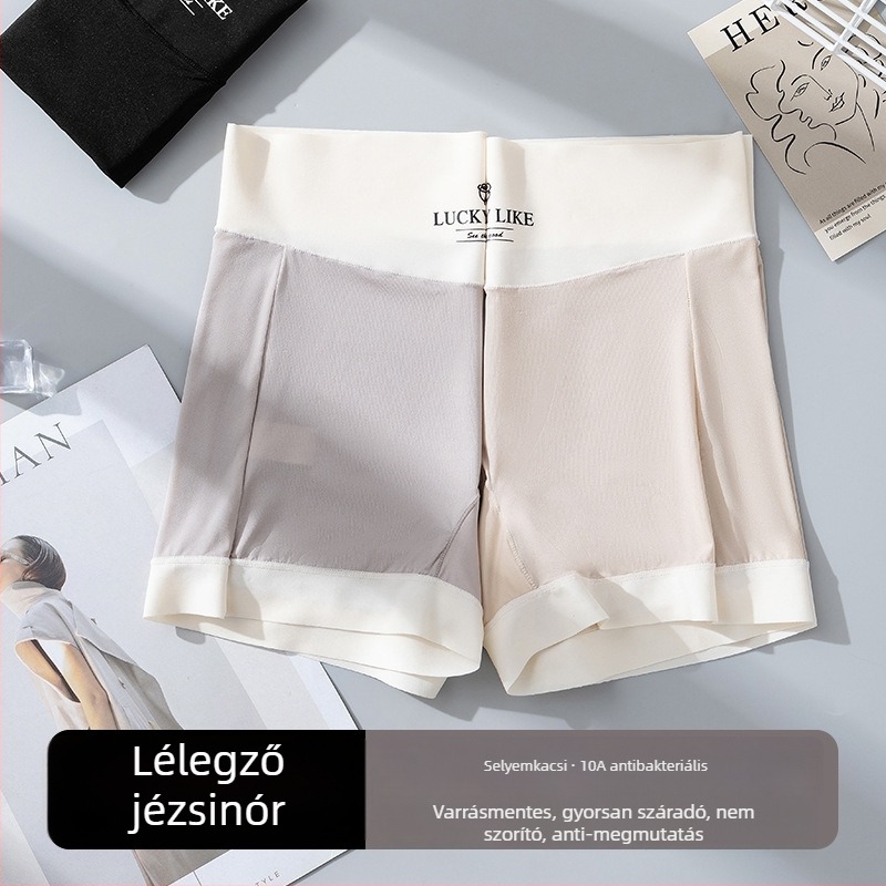 Női Biztonsági Rövidnadrág – Ice Silk Kötött, középmagas derekú, Nylon 78% viszkóz béléssel