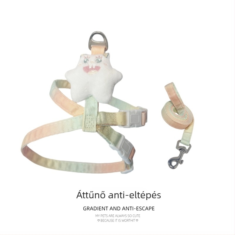 I-alakú szökésbiztos macska póráz és hám - nylon