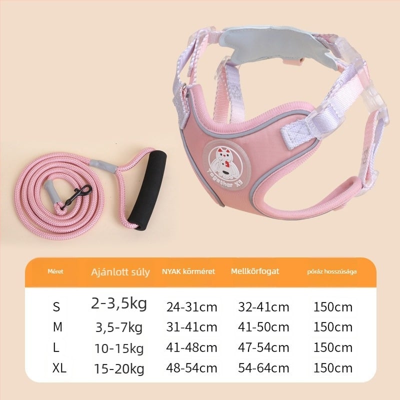 Macska és kutya univerzális anti-szökési póráz, poliészter, márka Meow and, eredet Zhejiang, kategória: vontatószalag