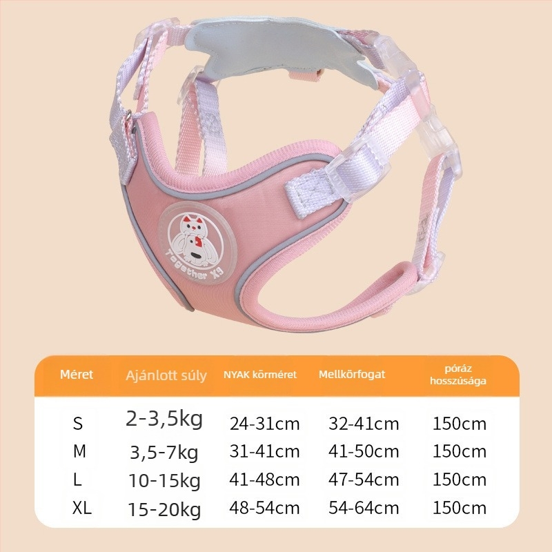 Macska és kutya univerzális anti-szökési póráz, poliészter, márka Meow and, eredet Zhejiang, kategória: vontatószalag