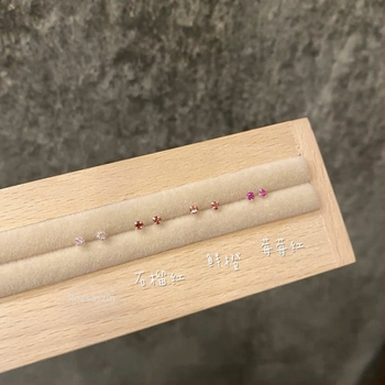 S999 Sterling ezüst cirkón fülbevalók pároknak, könnyű lux, kompakt és elegáns