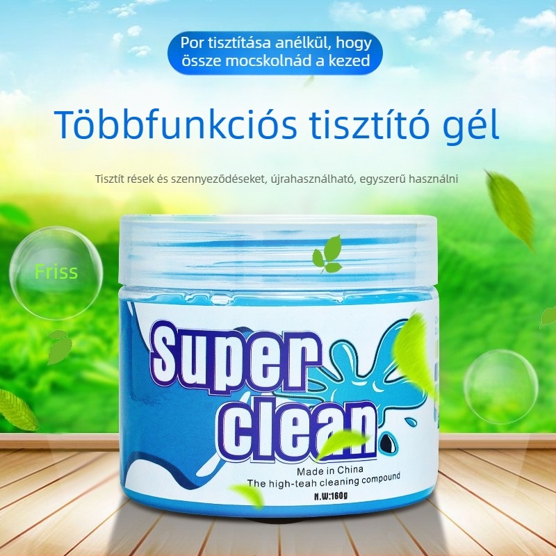 Gumis alapú tisztító gél – Town Head Crystal Edition, alkalmas laptopra, mobiltelefonra, számítógépre és digitális fényképezőgépre