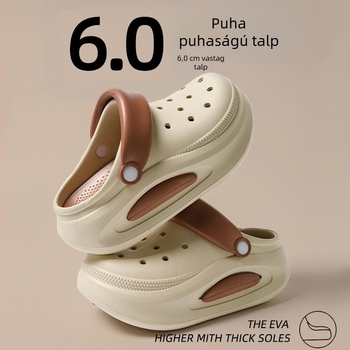 Női Crocs papucs - EVA felsőrész és talp, légáteresztő, csúszásmentes, szagtalan, 6 cm vastag talp