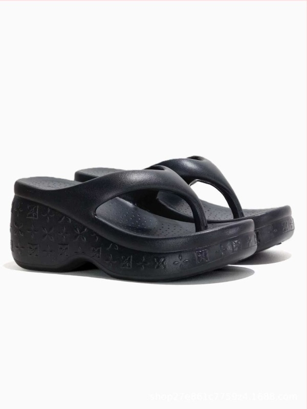EVA flip-flop papucs klínes sarokkal, magasság növelése, slip-on, csúszásmentes