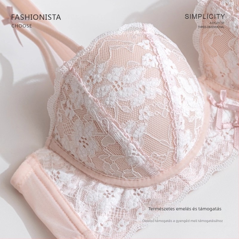 Pamut melltartó 3/4-es kosarakkal, formázott kosarak, felső része vékonyabb, alsó része vastagabb, levehető dupla vállpántok, hátul négy sor kapoccsal