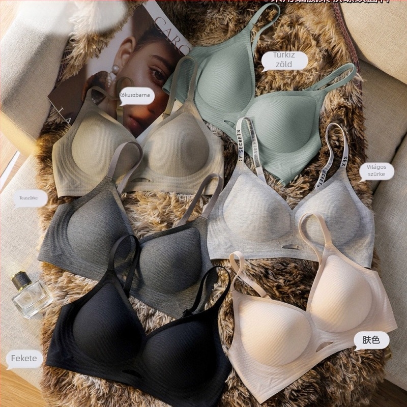 5517 Jia'De Mei Kényelmes gélbetéttel, rögzített üreges latex, varrás nélküli melltartó kis kosárhoz, push-up, légáteresztő