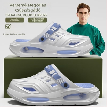 Férfi EVA lyukas cipő – lélegző, csúszásmentes, szagtalan, vastag talp 3,5 cm+