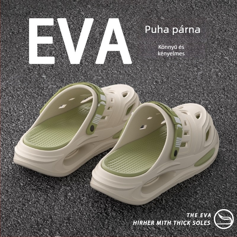 Férfi EVA lyukas cipő – lélegző, csúszásmentes, szagtalan, vastag talp 3,5 cm+