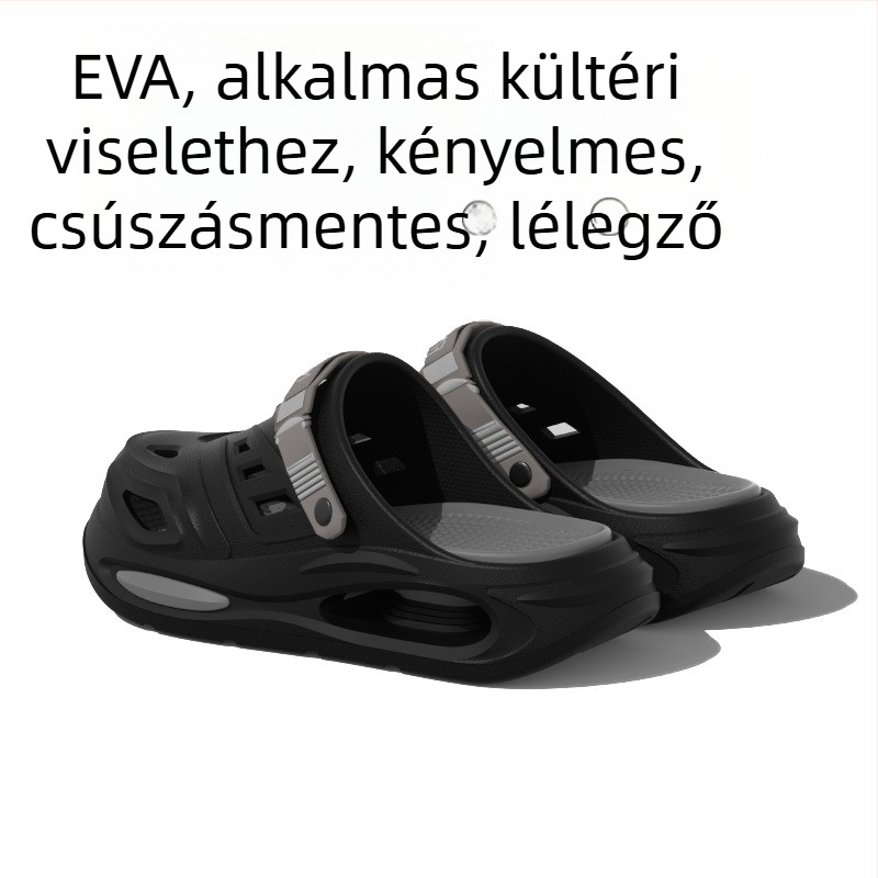 Férfi EVA lyukas cipő – lélegző, csúszásmentes, szagtalan, vastag talp 3,5 cm+