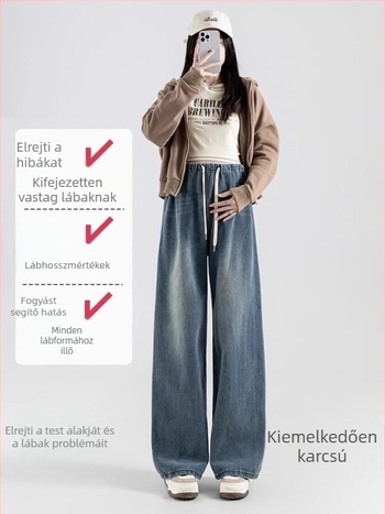 Panel nélküli terhesnadrág - pamut-spandex, közepes vastagság, laza szabás, széles szárú, őszi 2024