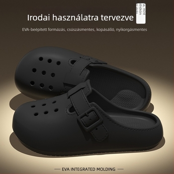Női Crocs-stílusú papucsok irodába és otthonra, nyár 2025, csúszásmentes EVA felső rész és talp, standard talpvastagság