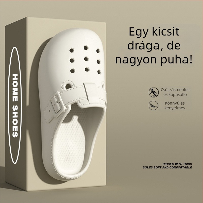 Női Crocs-stílusú papucsok irodába és otthonra, nyár 2025, csúszásmentes EVA felső rész és talp, standard talpvastagság