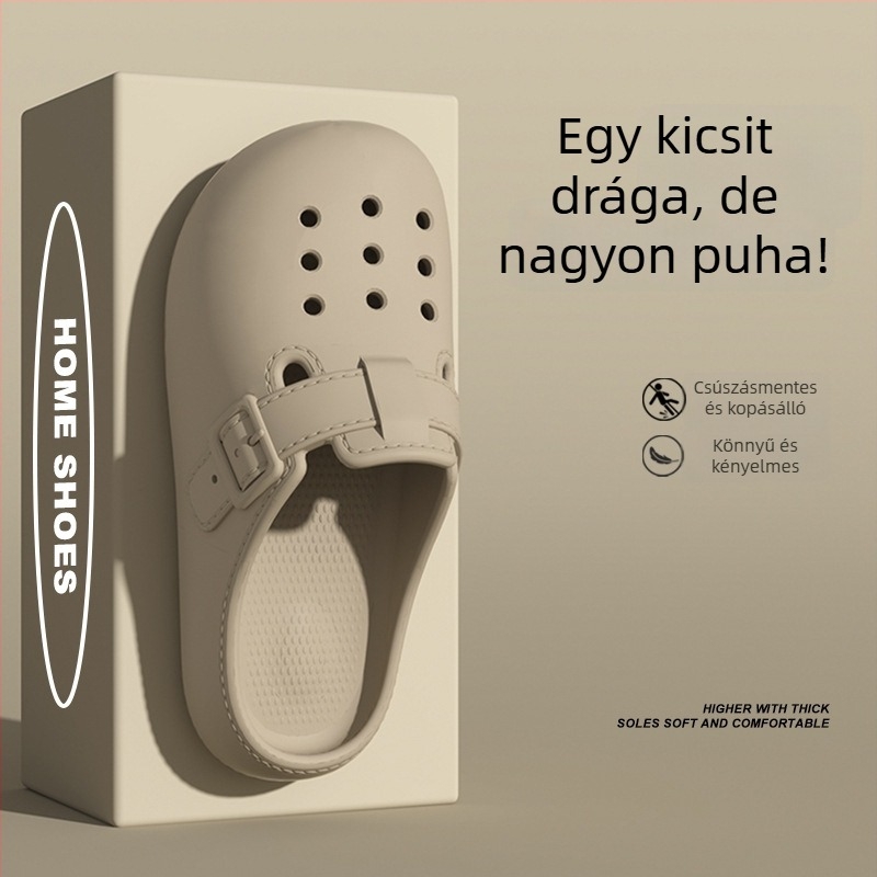 Női Crocs-stílusú papucsok irodába és otthonra, nyár 2025, csúszásmentes EVA felső rész és talp, standard talpvastagság