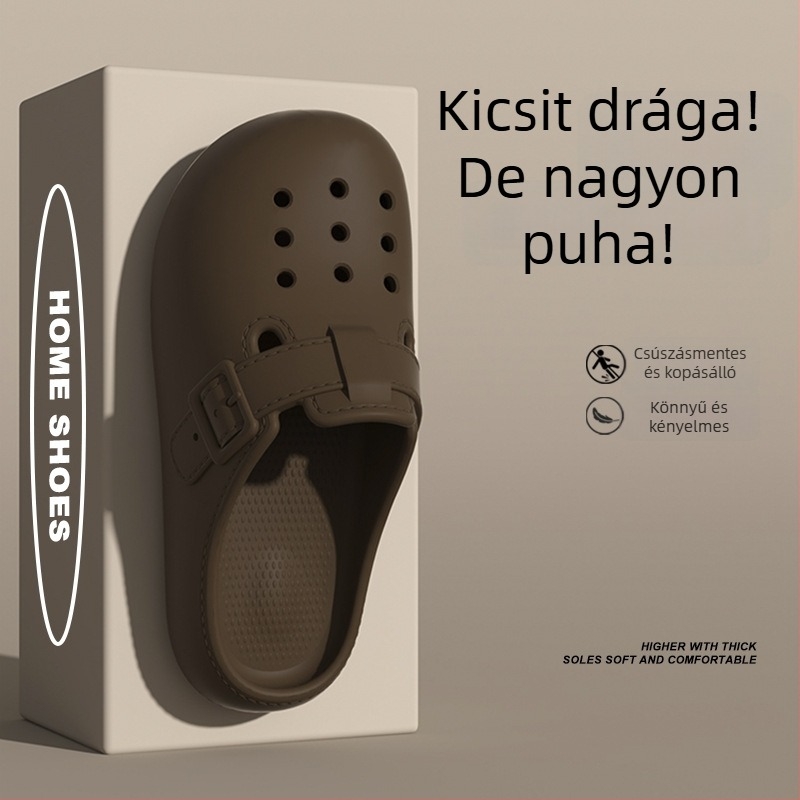 Női Crocs-stílusú papucsok irodába és otthonra, nyár 2025, csúszásmentes EVA felső rész és talp, standard talpvastagság