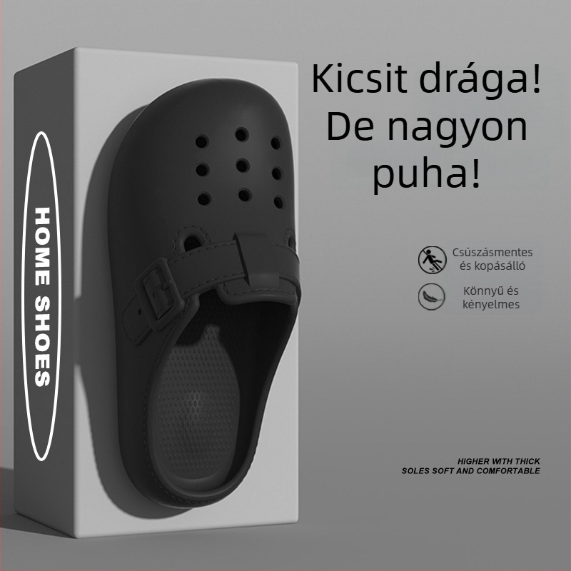 Női Crocs-stílusú papucsok irodába és otthonra, nyár 2025, csúszásmentes EVA felső rész és talp, standard talpvastagság