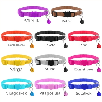 Macska nyakörv – Nylon (Származás: Guangdong; Márka: Cool; Nem bővíthető; Macskáknak)