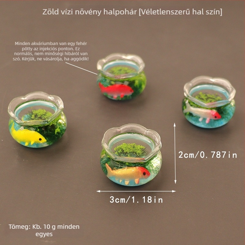 Zaobei üvegből készült akvárium, kézzel készített asztali mini táj dekoráció, bájos stílus