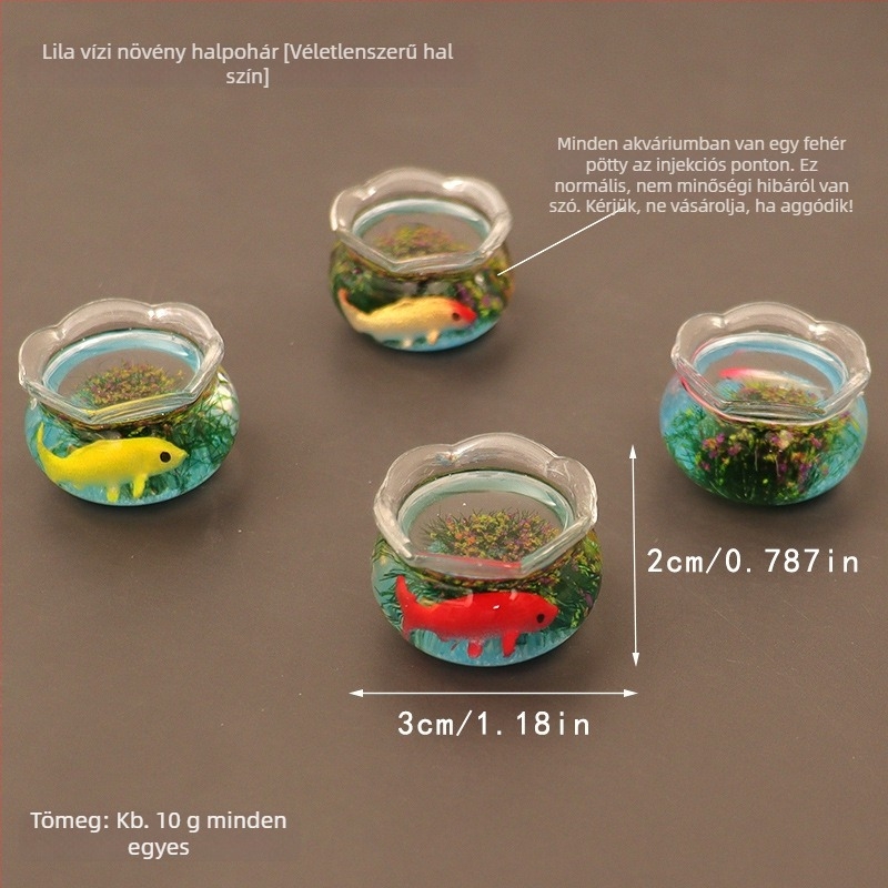 Zaobei üvegből készült akvárium, kézzel készített asztali mini táj dekoráció, bájos stílus