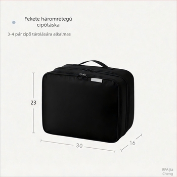 Cipőzacskó – Vízálló, Porálló, Nagy Kapacitású, Hordozható Utazáshoz (Kocka alak, Poliészter, Többfunkciós, Modern Minimalista Stílus)