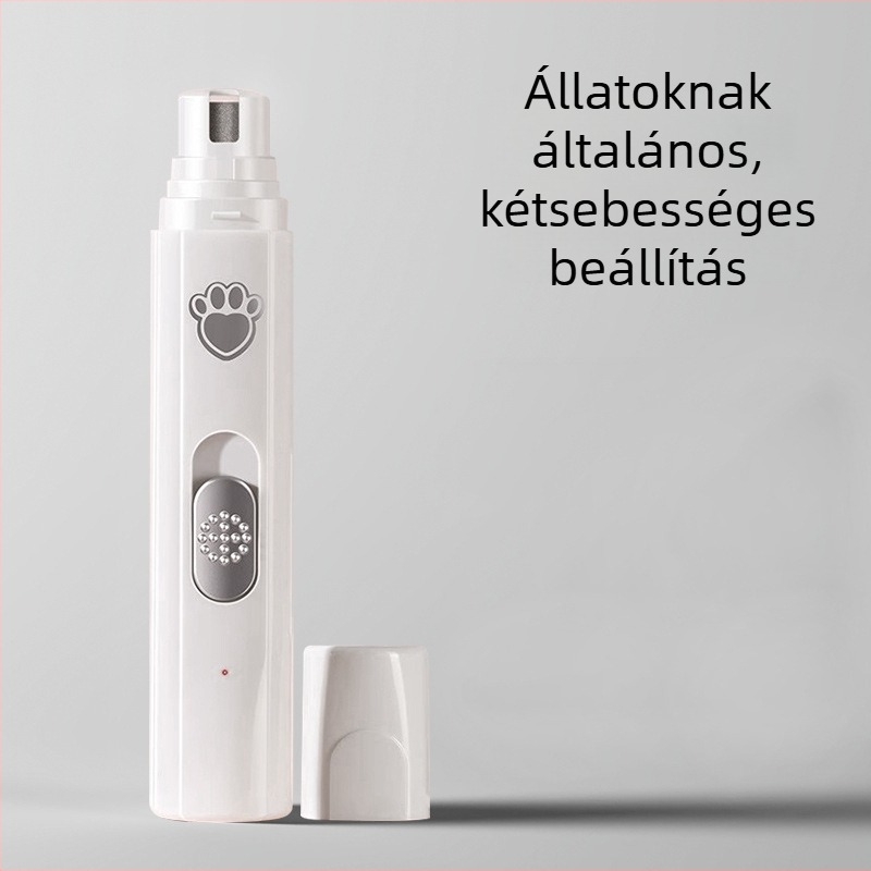Elektronikus láb-szőr vágó készülék háziállatok számára macskáknak és kutyáknak, csendes, újratölthető; Anyag: ABS + kerámia + rozsdamentes acél; Univerzális használat; Márka Tiger Pets; Termék kód Fz-256