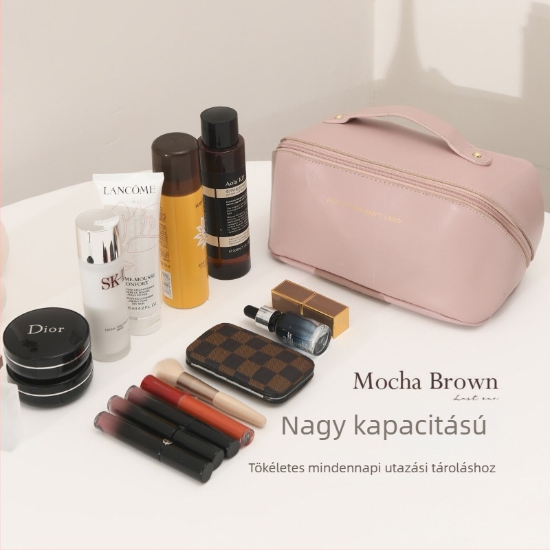 Ruina Luggage PU bőr kozmetikai táska, hordozható smink- és utazási szervező