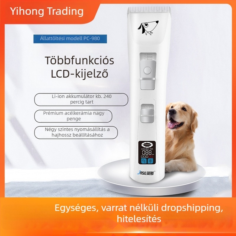 Jane Állatbarát Elektromos Klipper Kutyák és Macskák Számára – Multifunkcionális, Biztonságos, Professzionális Ápolási Eszköz (Márka: Jane; Anyag: Műanyag; Importált: Nem; Privát Címke: Nem)