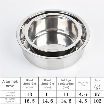 Rozsdamentes acélból készült háziállat tál | Márka: Jiaming | Kategória: Kisállat kellékek | Csomagolás: 500 db