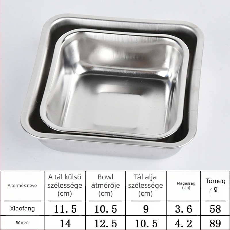 Rozsdamentes acélból készült háziállat tál | Márka: Jiaming | Kategória: Kisállat kellékek | Csomagolás: 500 db