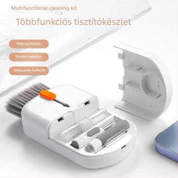 Q10S tisztító készlet – kompatibilis a notebookkal, mobiltelefonnal, számítógéppel és digitális kamerával; anyagok: ABS, PET és mikroszálas kendő; OEM gyártás; 200 darab / doboz