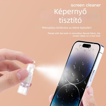 Q10S tisztító készlet – kompatibilis a notebookkal, mobiltelefonnal, számítógéppel és digitális kamerával; anyagok: ABS, PET és mikroszálas kendő; OEM gyártás; 200 darab / doboz