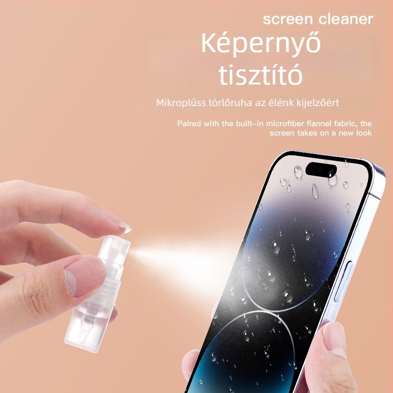 Q10S tisztító készlet – kompatibilis a notebookkal, mobiltelefonnal, számítógéppel és digitális kamerával; anyagok: ABS, PET és mikroszálas kendő; OEM gyártás; 200 darab / doboz