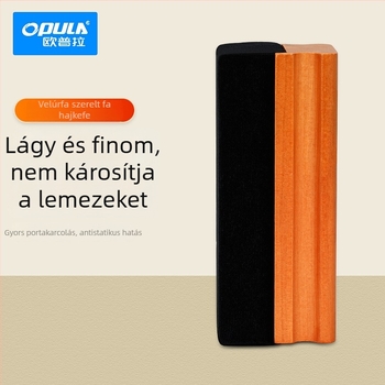 Velúr vinylemez ecset, fa és EVA szivacsból; modell KCL-1908; tömeg 0.06; csomagolási méret 120×42×47 mm