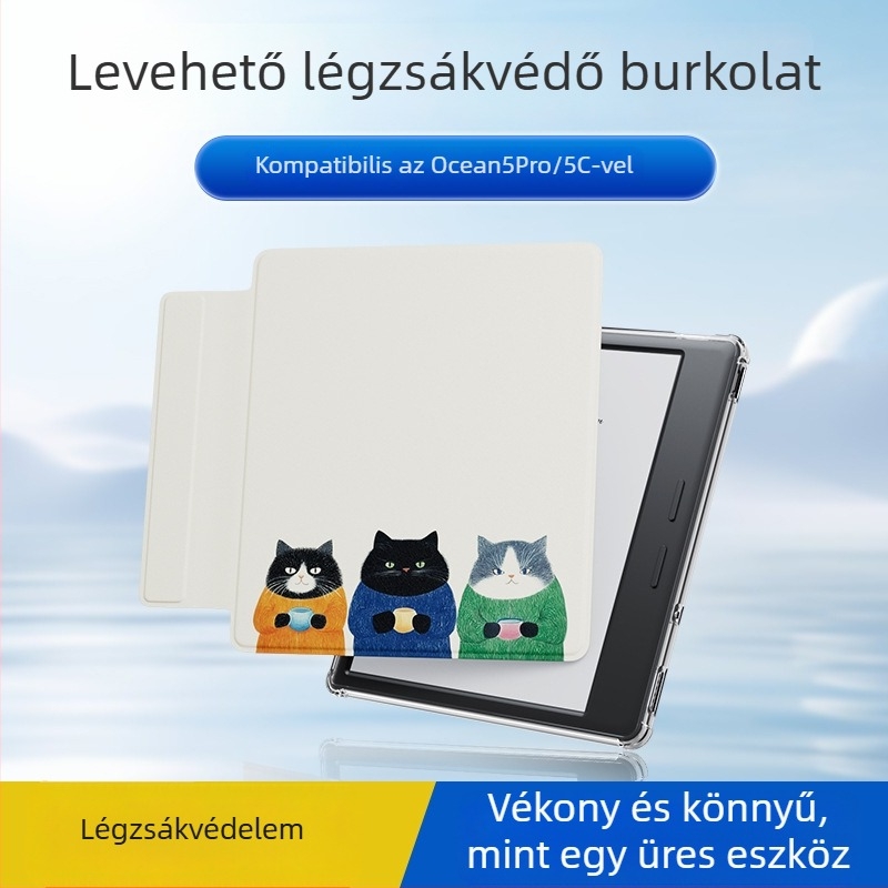 iReader Ocean5 Pro / Ocean5C védőtok mágneses leválasztással és TPU védelemmel