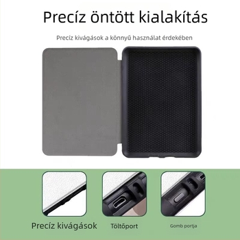Kindle védőtok akril kemény héjával, 2024 ifjúsági kiadás, KPW6, generáció, KPW123 generáció, mágneses zár