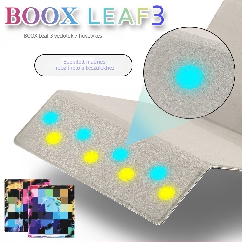 Onyx Boox Leaf3, Leaf5, Tab8C és Page mágneses védőtokja
