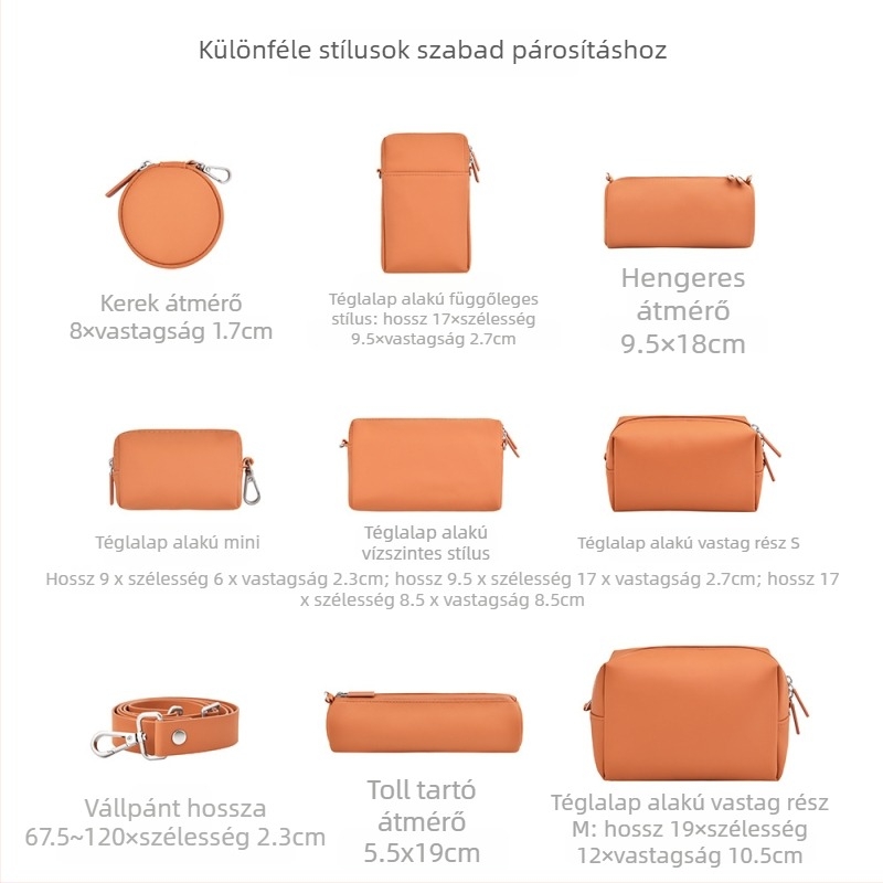 Muji szabadon összerakható tárolótáska-sorozat – utazási és mindennapi szervező: kézitáska, tolltartó, kozmetikai táska