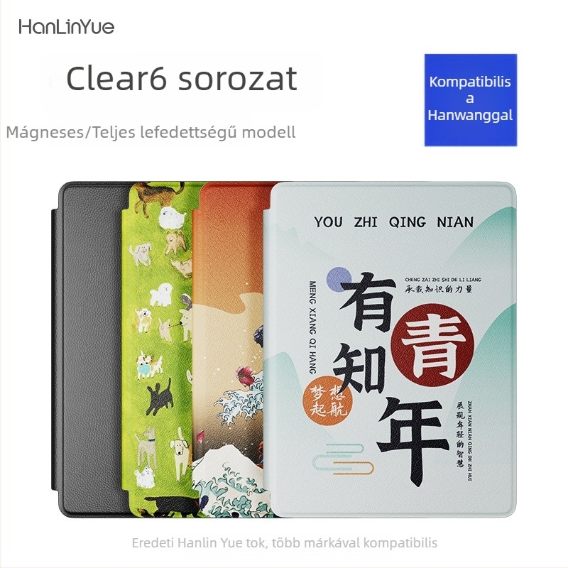 Hanwang Clear6 e-olvasóhoz védőtok, kompatibil a Clear6 teljes sorozatával