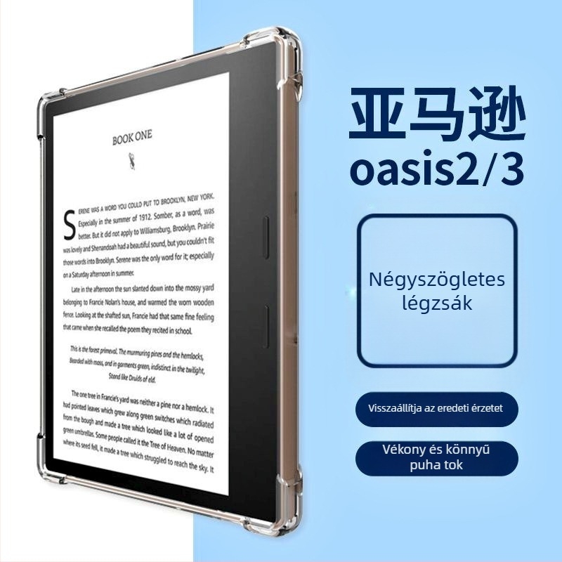 Kindle Oasis3 TPU védőtok, hátsó fedél, Pretty coco, 2025