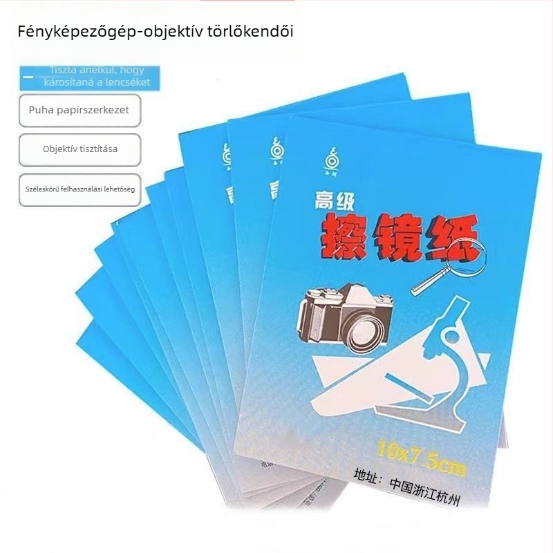Objektívtisztító papír digitális fényképezőgépekhez — OEM testreszabható minta