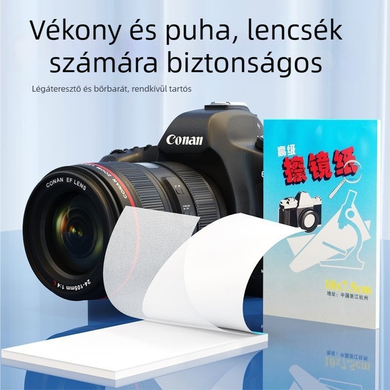 Objektívtisztító papír digitális fényképezőgépekhez — OEM testreszabható minta