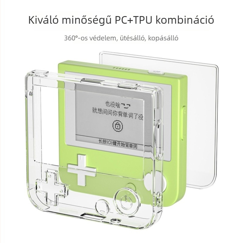 Inwni TPU védőtok Word Machine számára – 2-az-1-ben átlátszó kialakítás, egyszerű stílus, logó nélküli